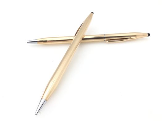 boligrafo cross conjunto boligrafo + portaminas ba&ntilde;o 14 kilates