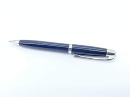 boligrafo sheaffer azul y metal