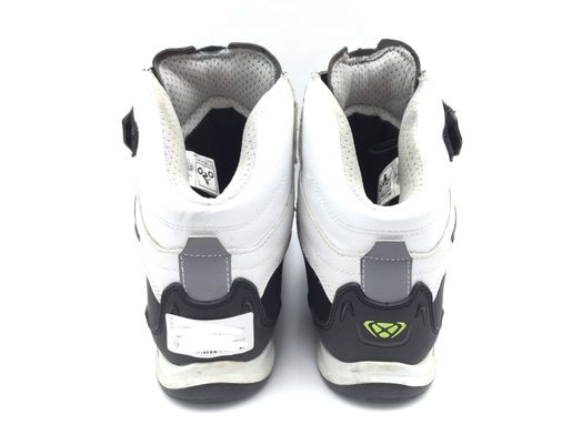 botas motorista ixon bull wp black/white/bright yellow