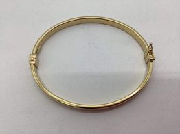 bracelete ouro 18k con sem pedra 
