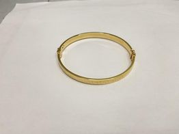 bracelete ouro 18k con sem pedra 