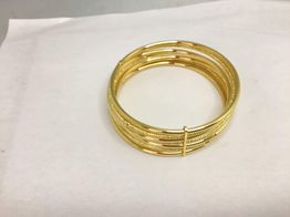bracelete ouro 18k con sem pedra 