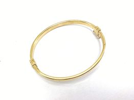 bracelete ouro 18k con sem pedra 