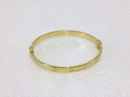 bracelete ouro 18k con sem pedra 