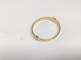 bracelete ouro 18k con sem pedra 