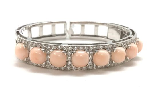 brazalete oro 18k con diamante 