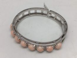 brazalete oro 18k con diamante 