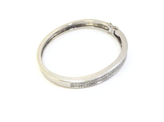 brazalete oro 18k con diamante 
