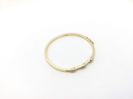 brazalete oro 18k con circonita 