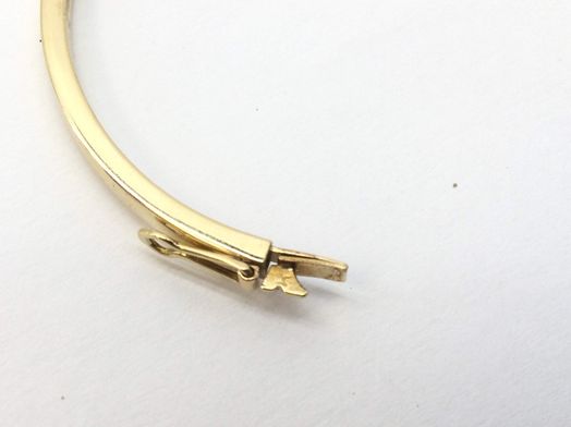 brazalete oro 18k con circonita 