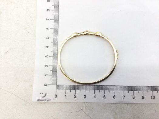brazalete oro 18k con circonita 