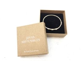 brazalete oro 18k con circonita 