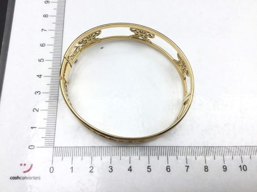 brazalete oro 18k con circonita 