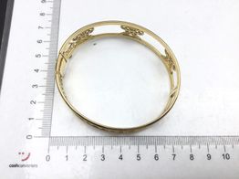 brazalete oro 18k con circonita 