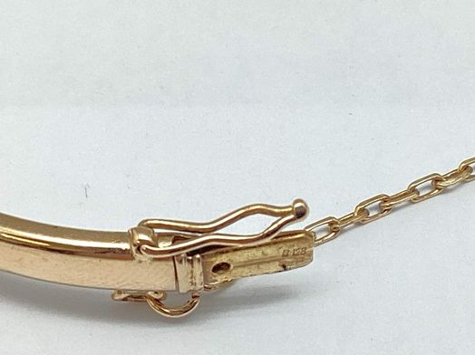 bracelete ouro 18k com pedra con diamante 