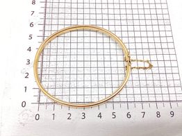 bracelete ouro 18k com pedra con diamante 
