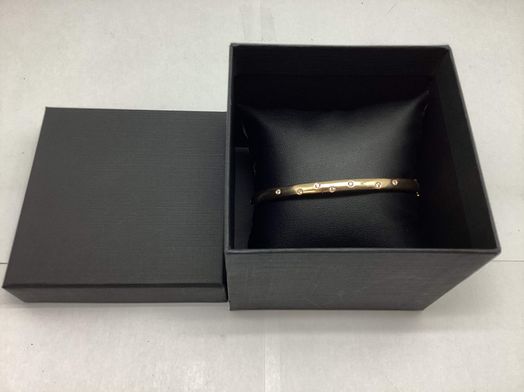 bracelete ouro 18k com pedra con diamante 