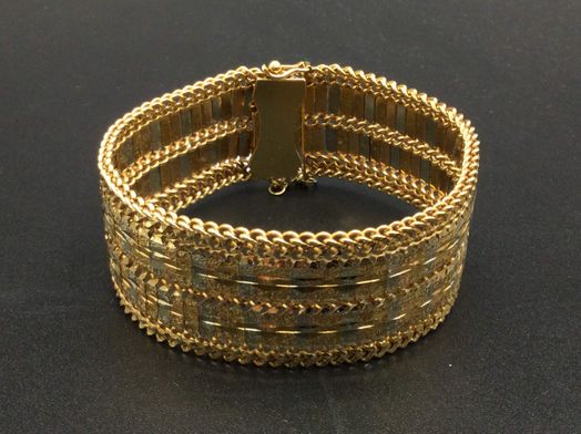 brazalete oro 18k 
