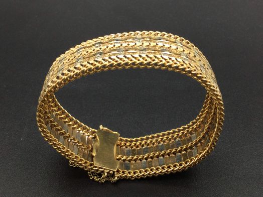 brazalete oro 18k 