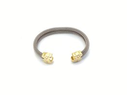 bracelete ouro 18k con sem pedra 