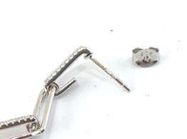 brincos prata 925mm com pedra con circónita 