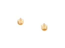 brincos ouro 18k com pedra 