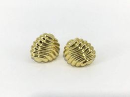 brincos ouro 18k con sem pedra 
