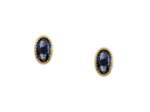 brincos ouro 18k com pedra con circonita 