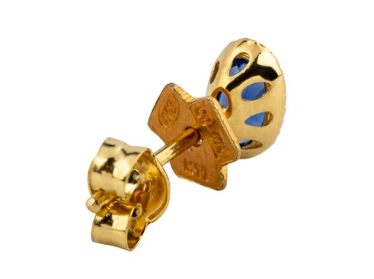 brincos ouro 18k com pedra con circonita 
