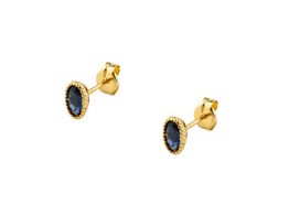 brincos ouro 18k com pedra con circonita 
