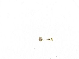 pendientes oro 18k con circonita 