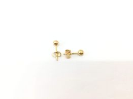 brincos ouro 19k con sem pedra 