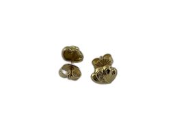 brincos ouro 19k com pedra con circonita 