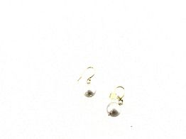 brincos ouro 18k com pedra con perla 