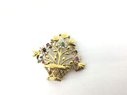 broche oro 18k 