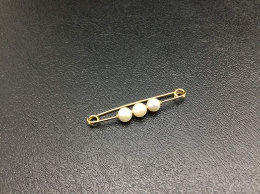 broche oro 18k con circonita 