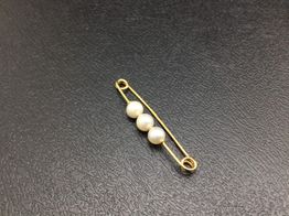 broche oro 18k con circonita 