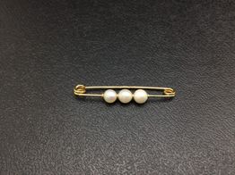 broche oro 18k con circonita 