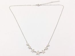 cadena plata 925mm con circonita 19 2.5cm 