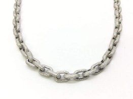 cadena plata 925mm con circonita 30cm 