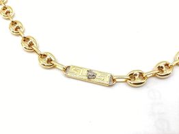 corrente ouro 18k con sem pedra 30cm 