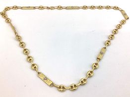 corrente ouro 18k con sem pedra 30cm 