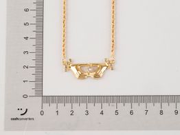 cadena oro 18k con circonita 23cm 