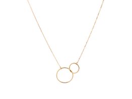 cadena oro 18kt aros enlazados
