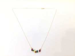 cadena oro 18k con circonita 22cm 