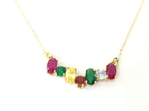 cadena oro 18k con circonita 22cm 