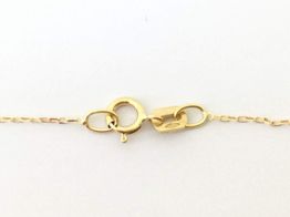 cadena oro 18k con circonita 22cm 