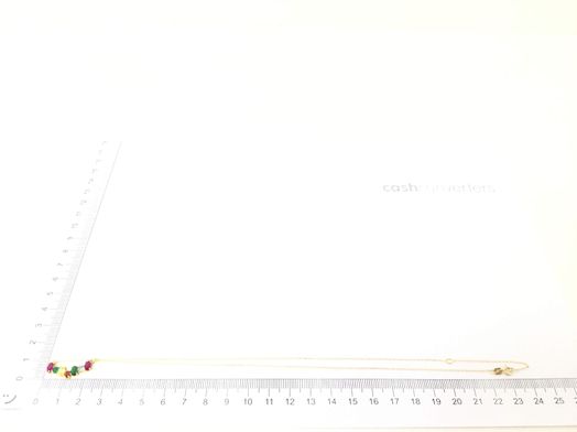 cadena oro 18k con circonita 22cm 