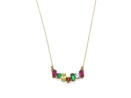 cadena oro 18k con circonita 22cm 
