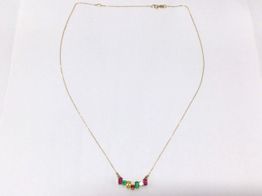 cadena oro 18k con circonita 22cm 